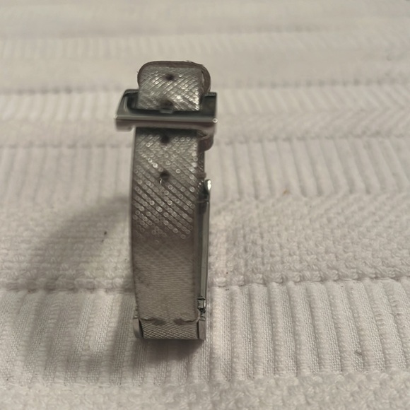 Tory Burch Silver Fitbit-Case Leather Bracelet - Picture 6 of 8